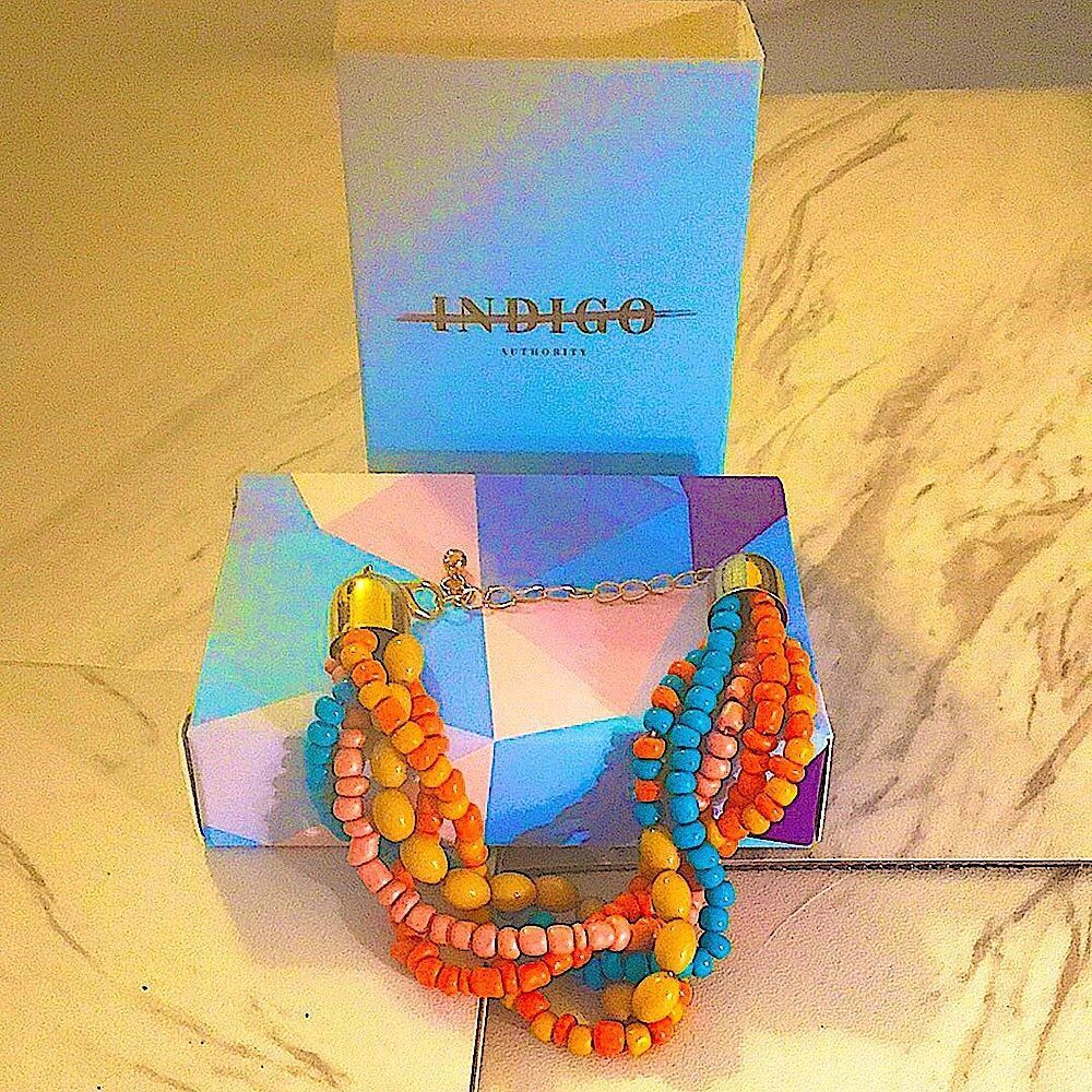 INDIGO AUTHORITY MONARCH PASTEL ADJUSTABLE BRACELET